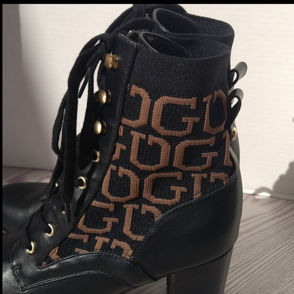 Guess grows ankle heel boots lace-up Size 10 - Picture 10 of 15